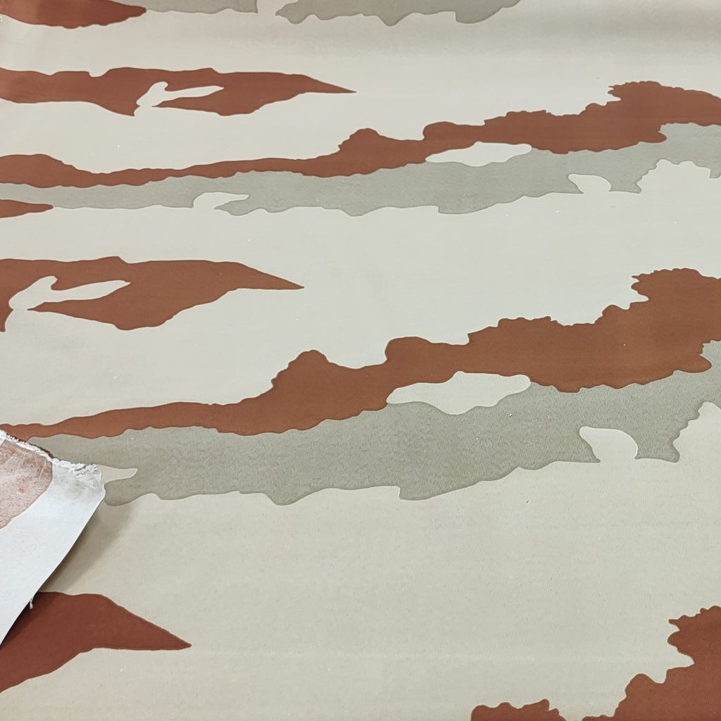 Desert print camouflage fabric, limited clearance piece of 3.7 metres