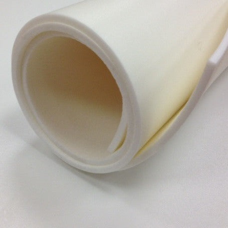 Roll of white closed cell foam