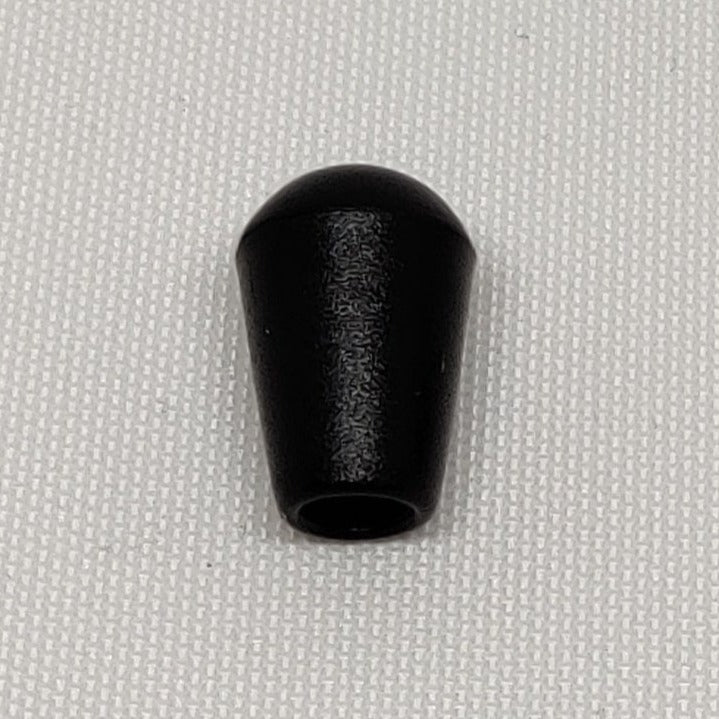 Two Part black plastic dome ended cord lock