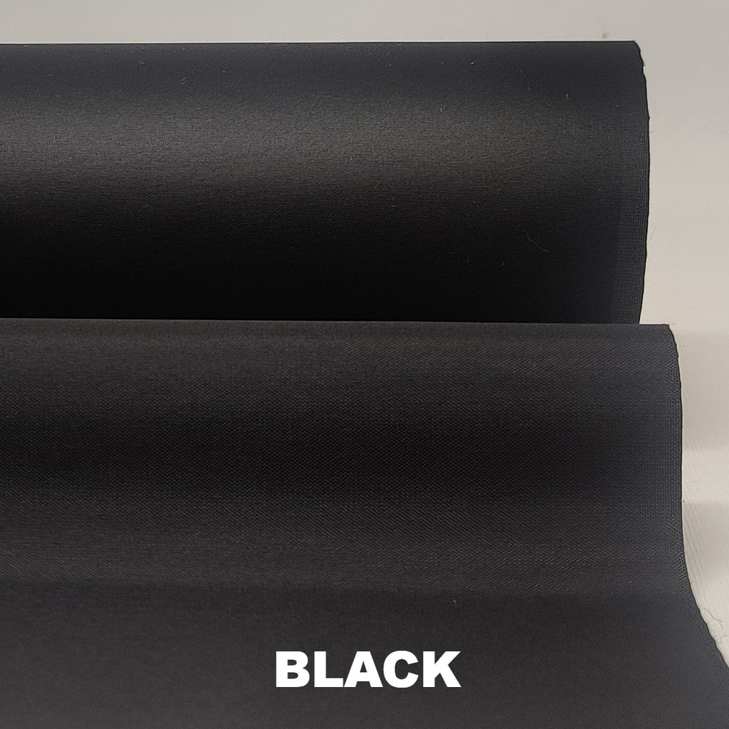 Black lightweight nylon with PU coating