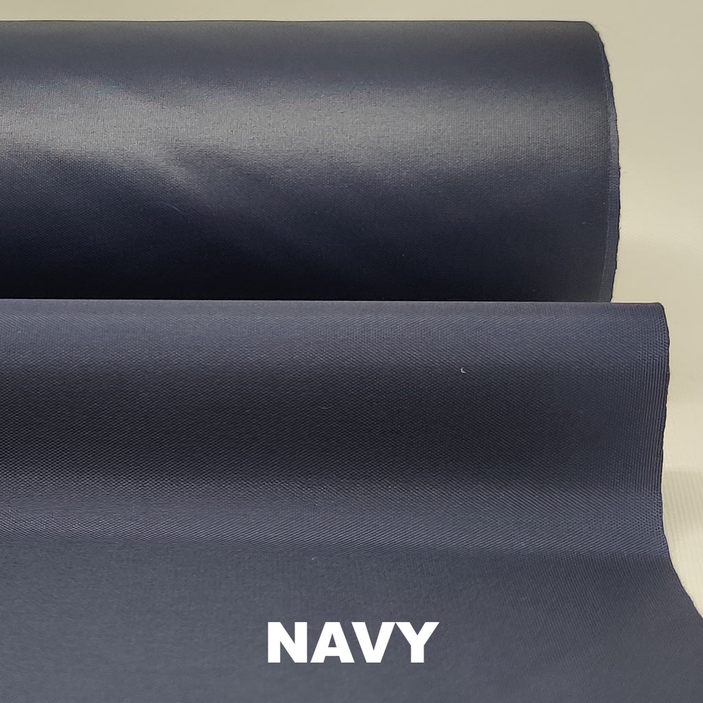 Navy lightweight nylon with PU coating