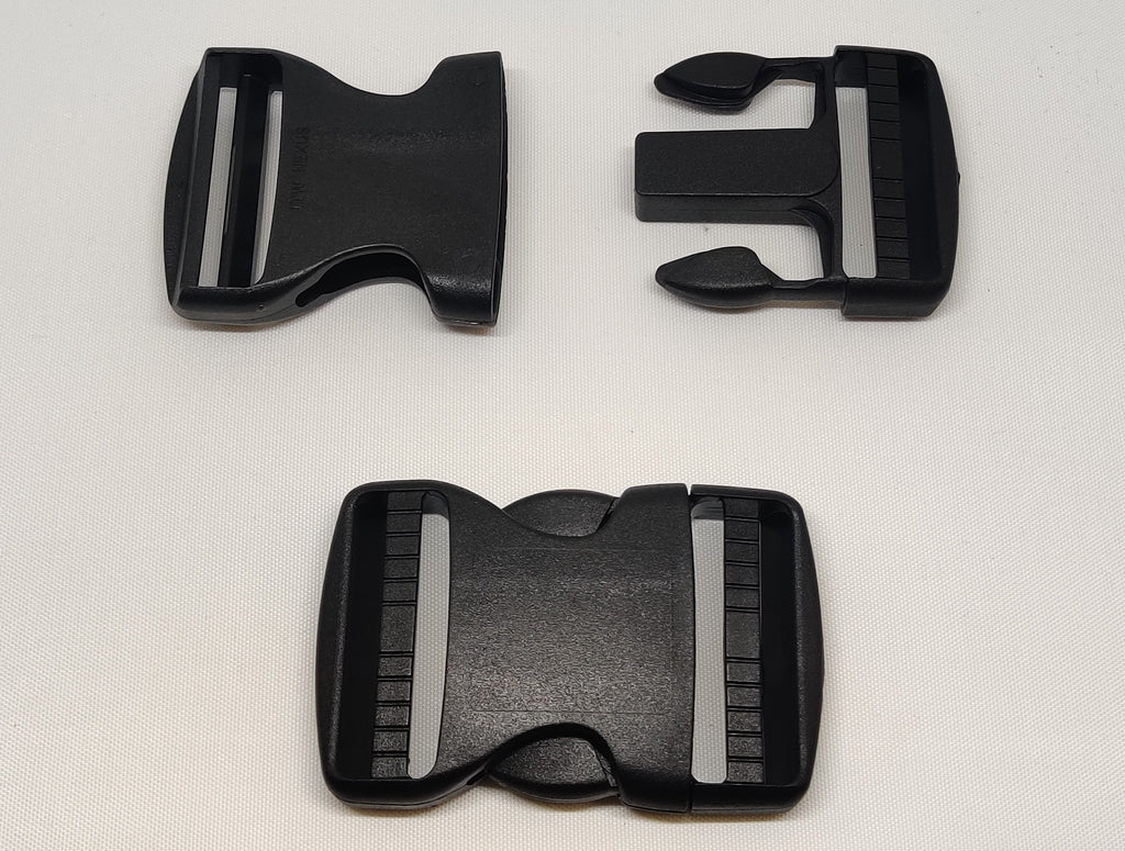 50 millimetre black plastic double side-release buckles from ITW Nexus
