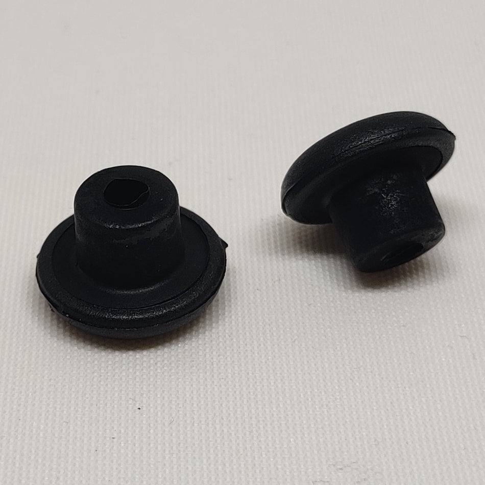 Black plastic large head lacing buttons
