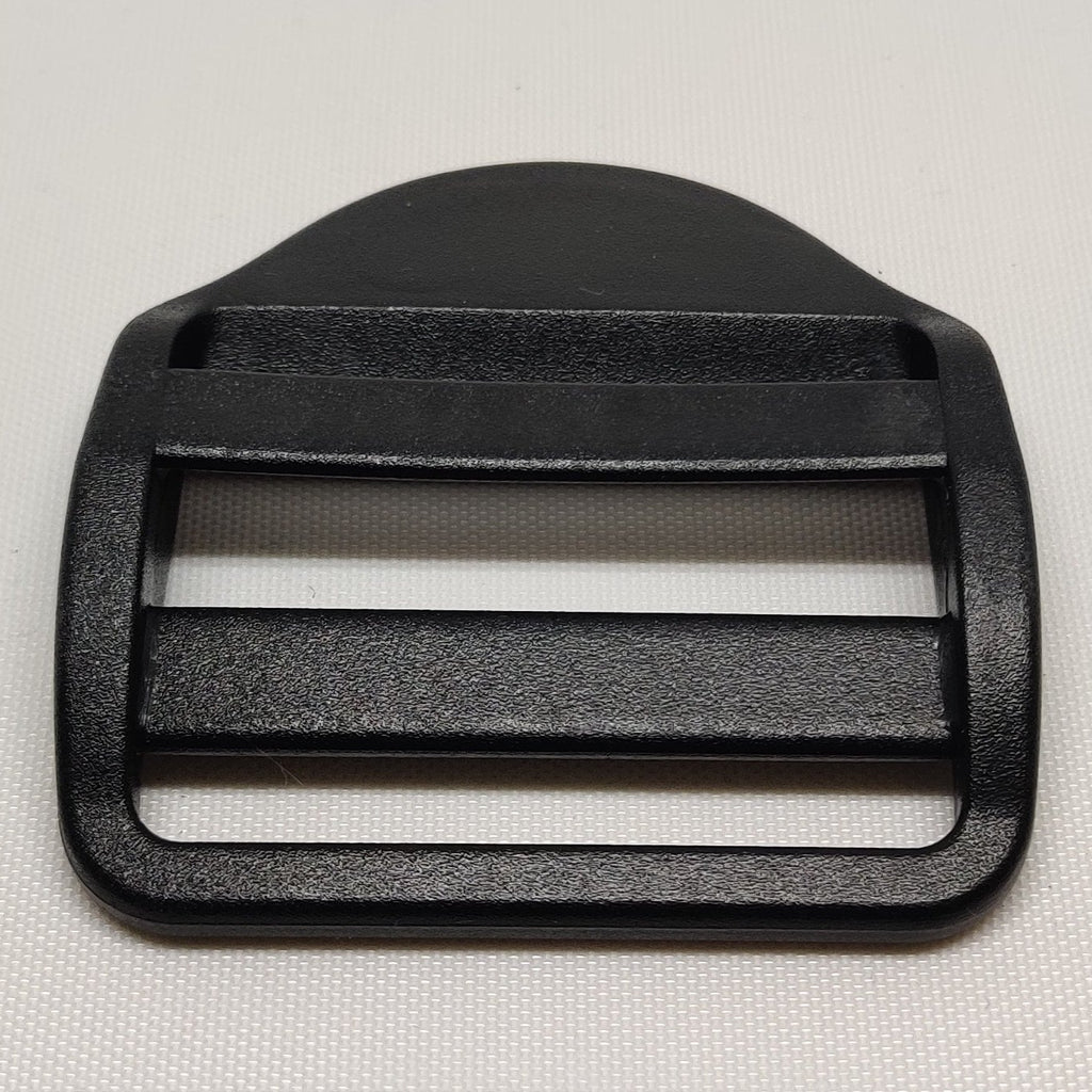 Black plastic 50 millimetre ladderlock buckle from ITW Nexus