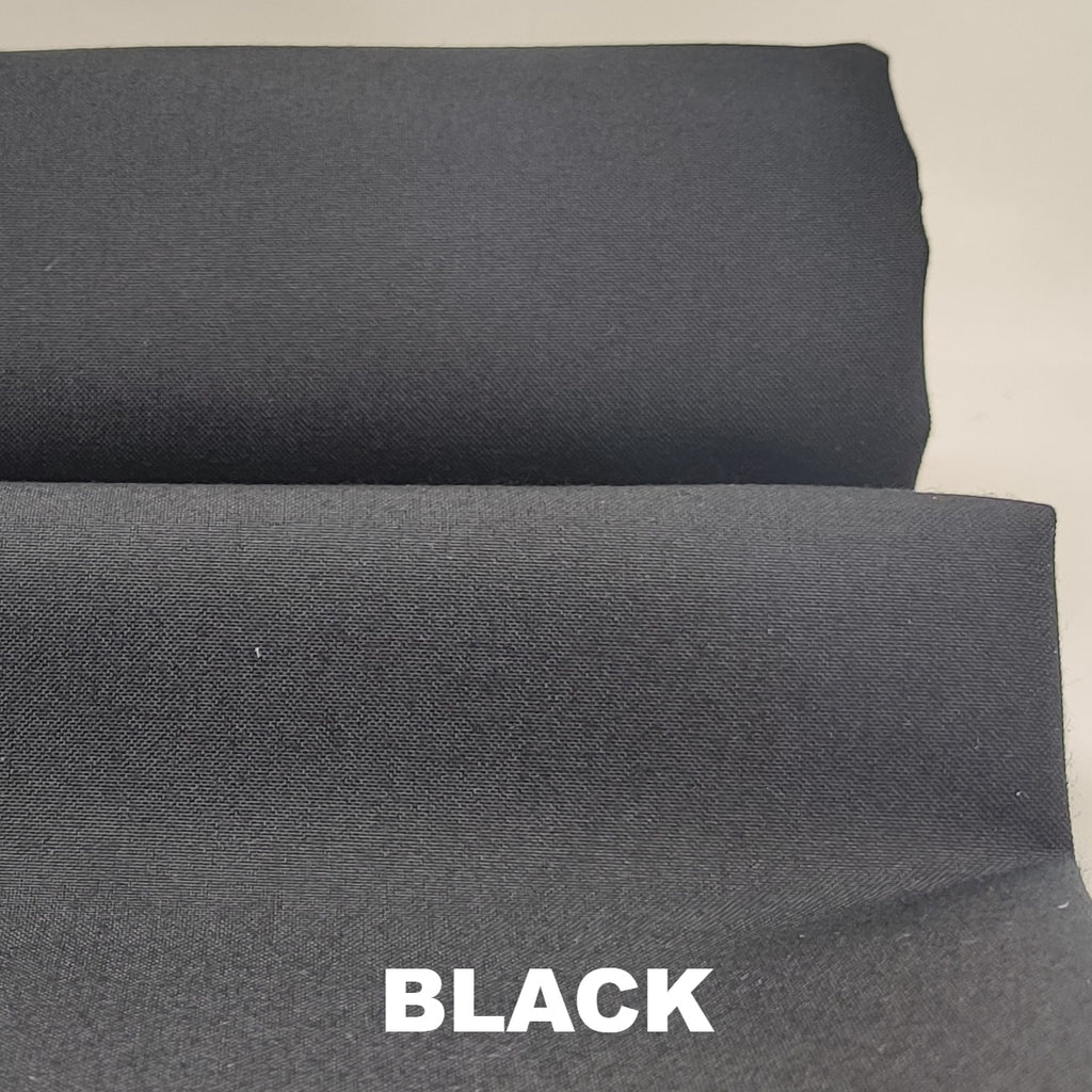 Black washable waxed cotton from British Millerain
