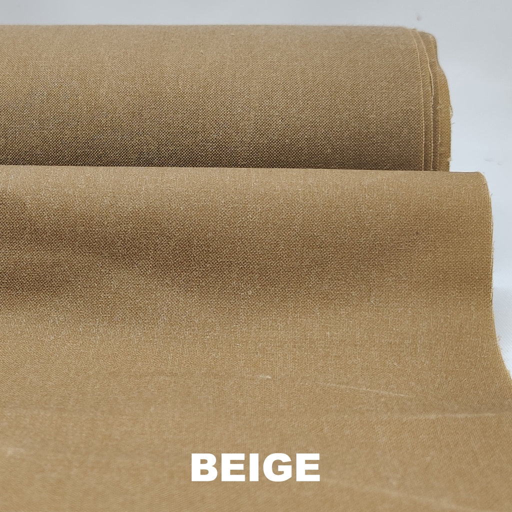 Beige washable waxed cotton from British Millerain