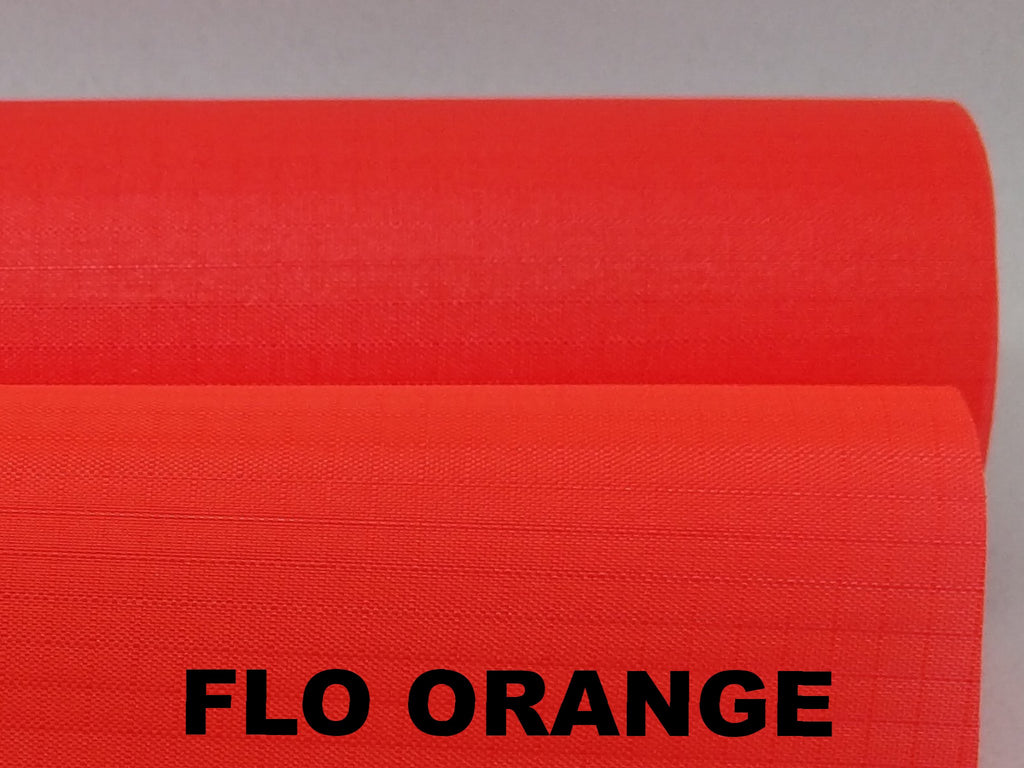 Fluorescent orange crisp nylon ripstop