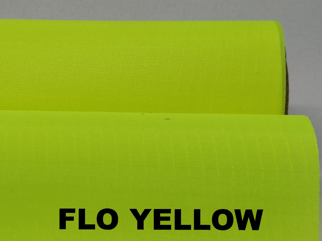 Fluorescent yellow crisp nylon ripstop