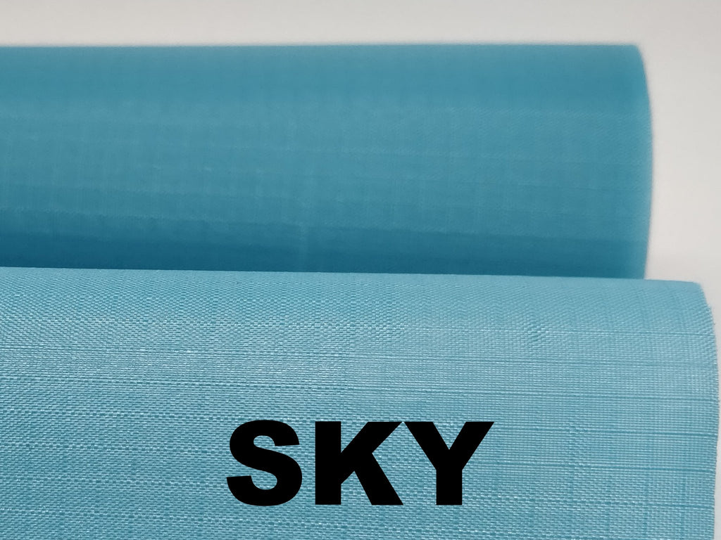 Sky blue crisp nylon ripstop