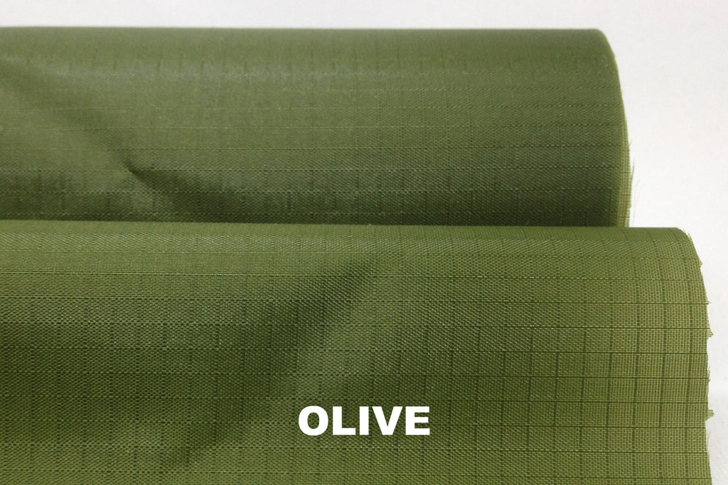 Olive green silicone coated ripstop
