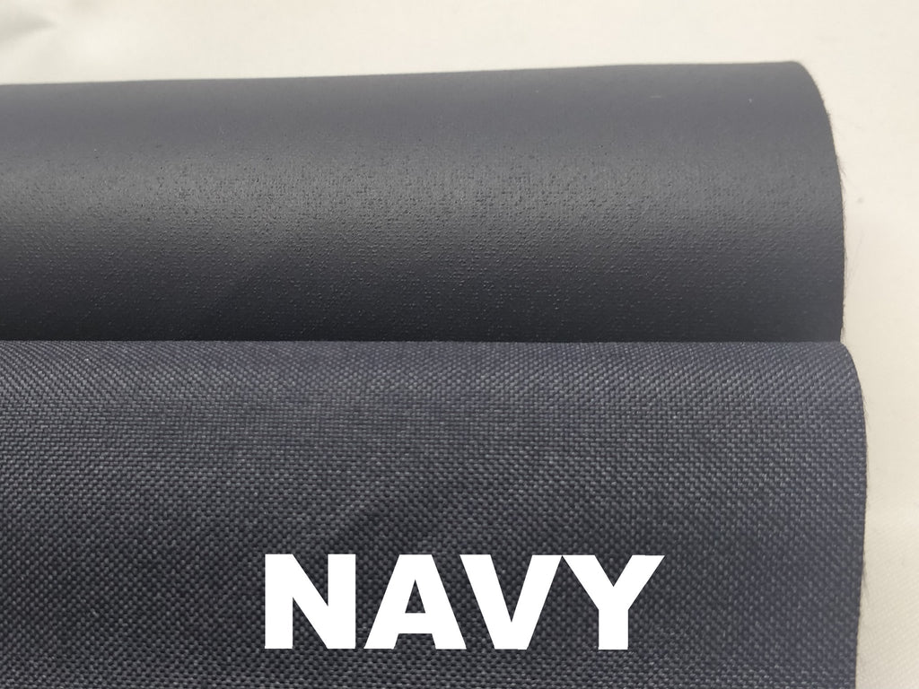 Navy blue water resistant polyester