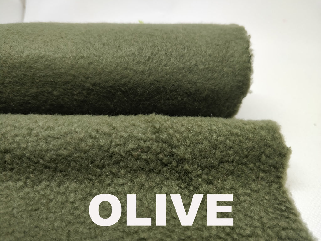 Olive green polar fleece
