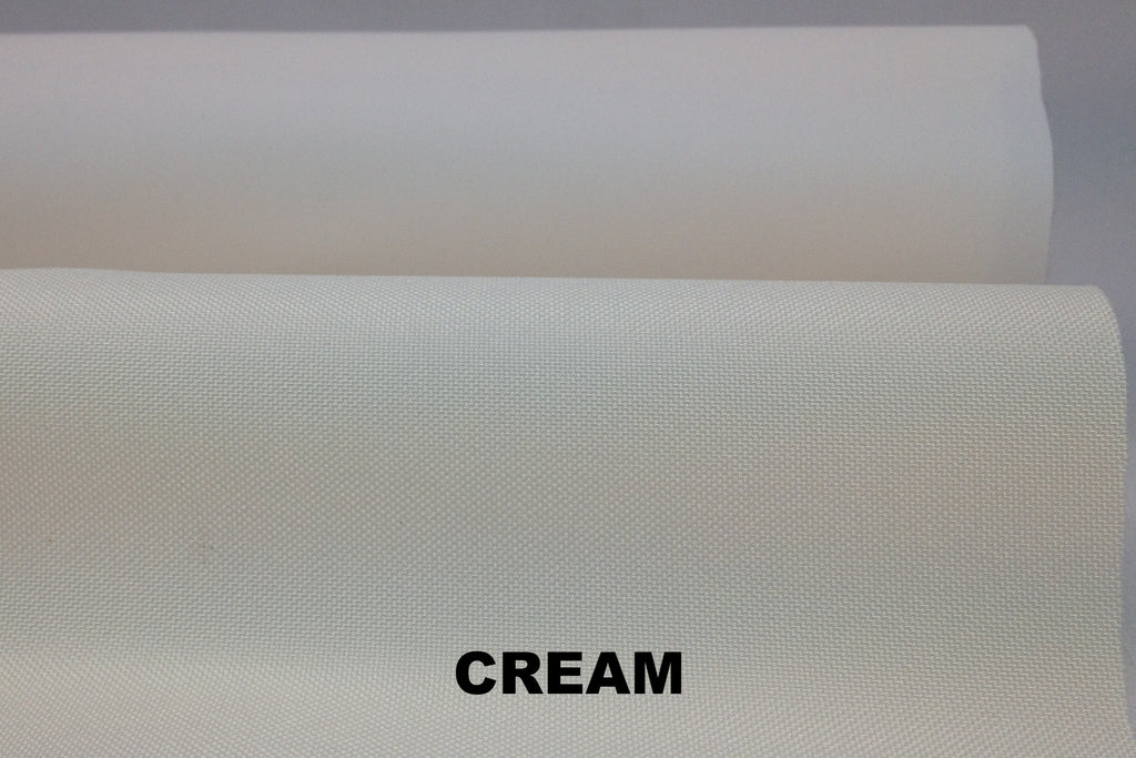 Cream waterproof PU coated polyester