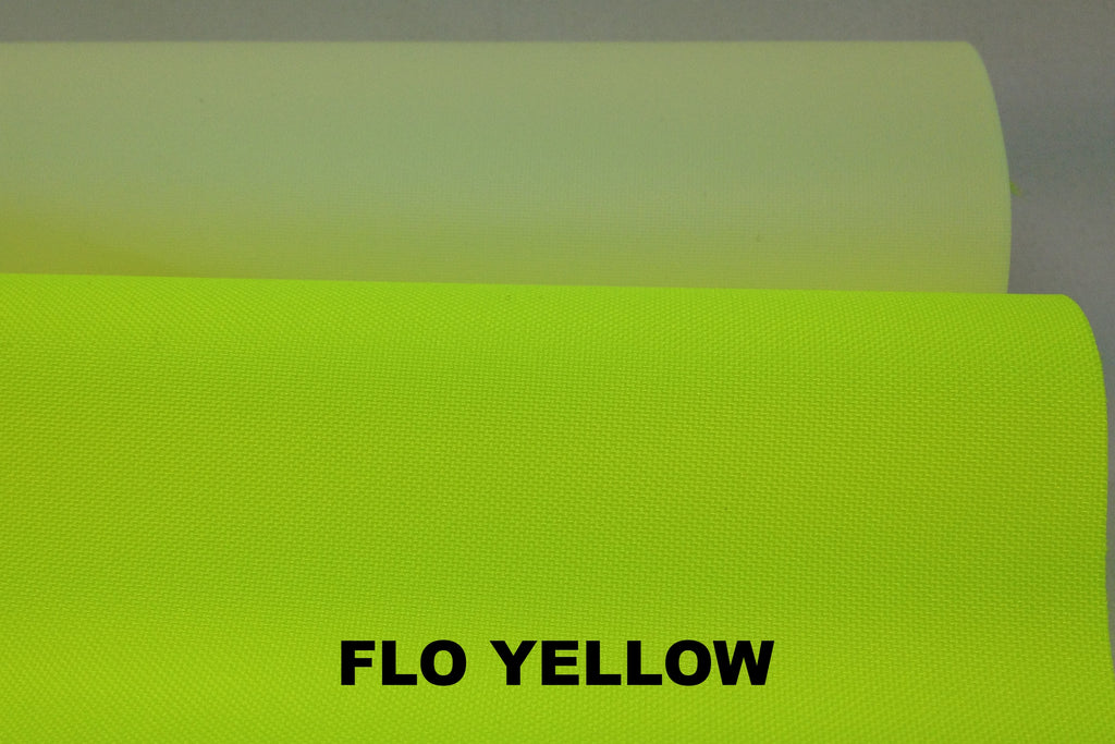 Fluorescent yellow PU coated waterproof polyester
