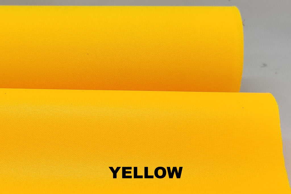 Yellow waterproof PU coated polyester