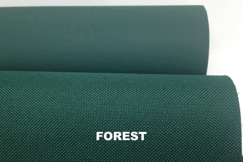 Forest green vinyl coated polyester