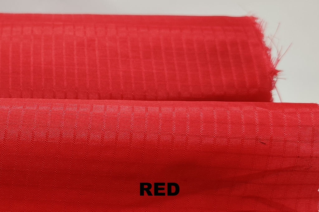 Red waterproof ripstop nylon fabric limited clearance