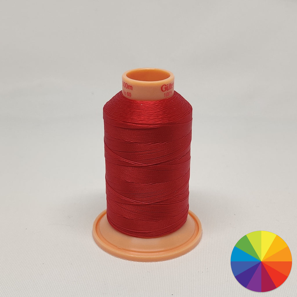 Reel of Gutermann Tera 60 polyester thread available in multiple colours