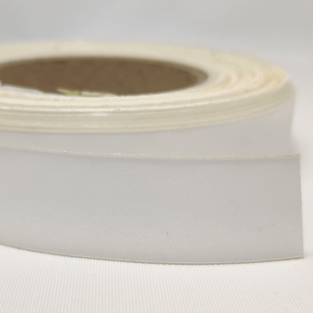 White 50 millimetre sailcloth/dacron edging tape 