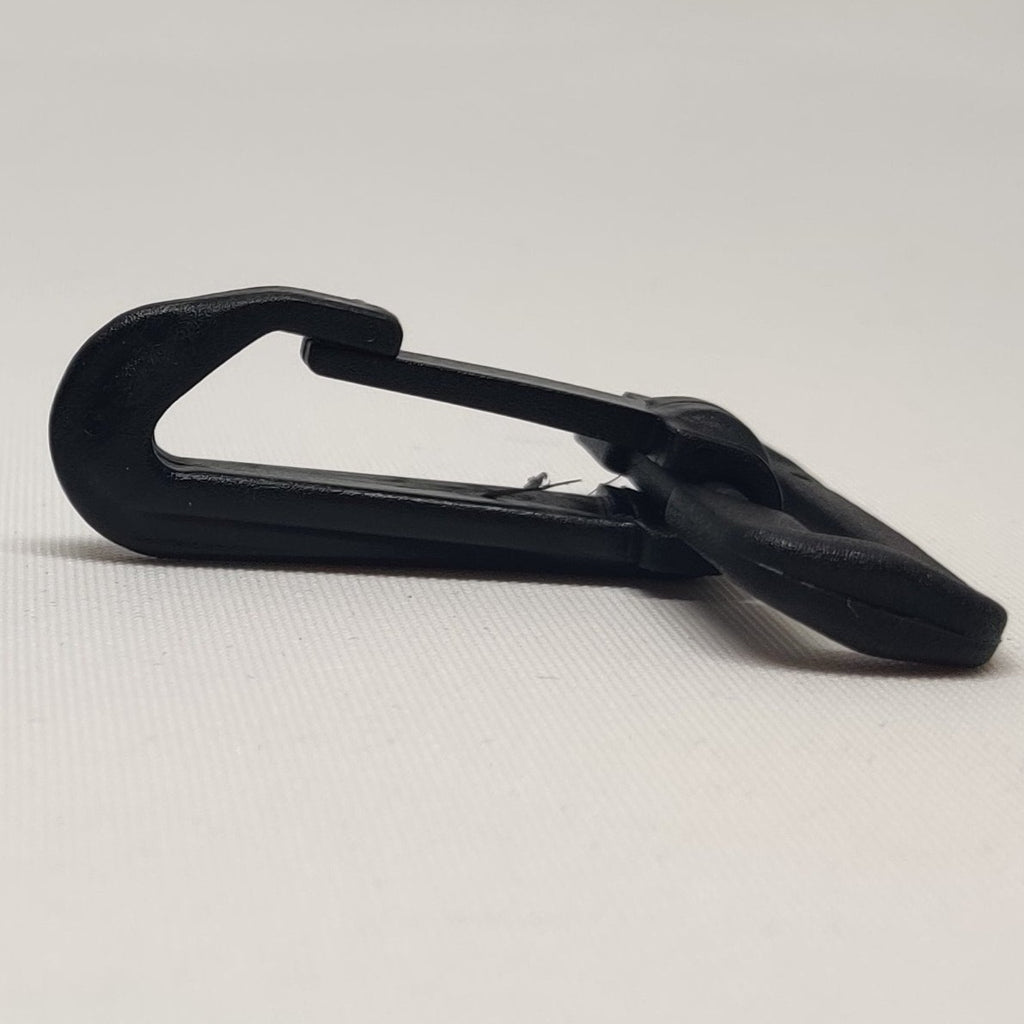 Black plastic 40 millimetre  snap hook fastener