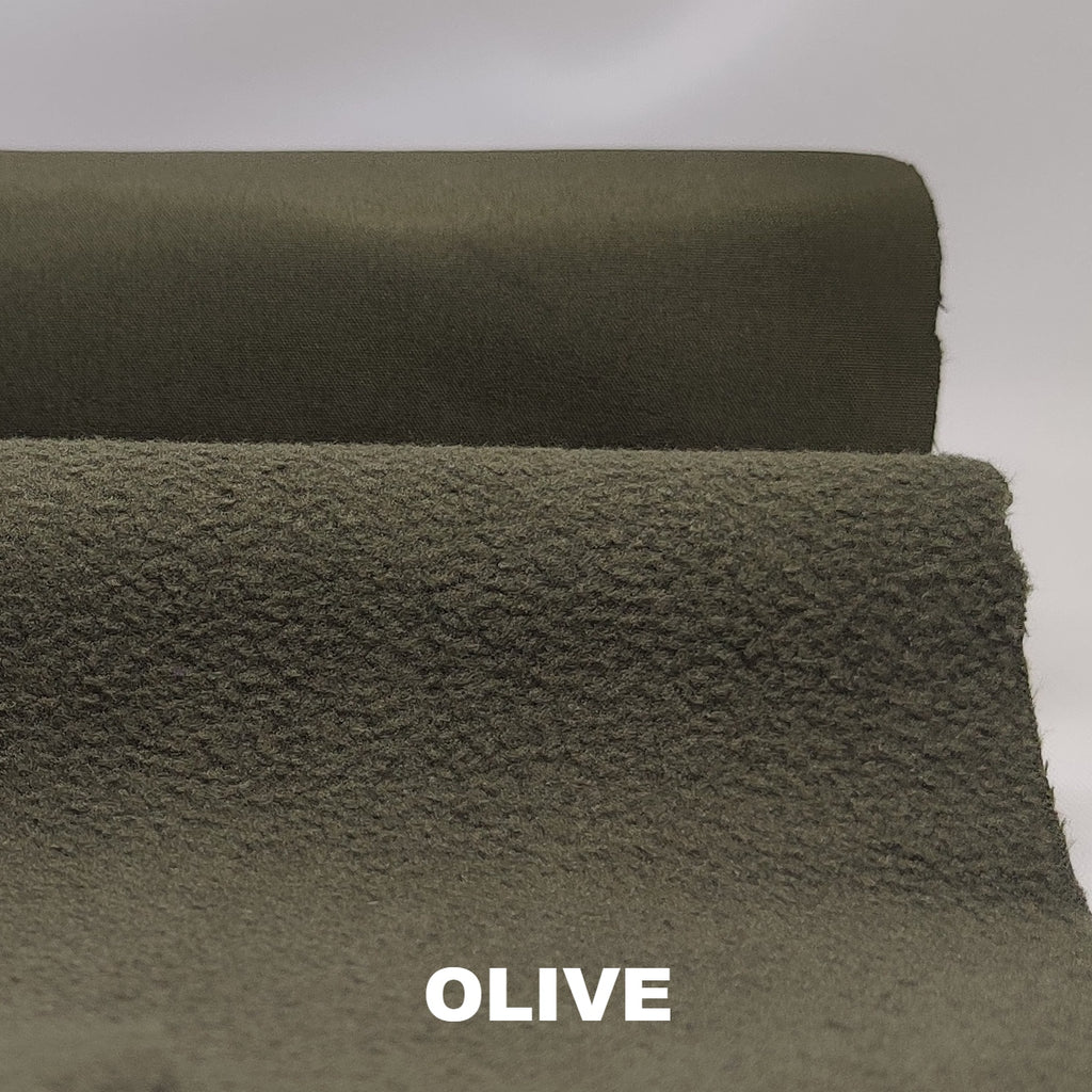 Olive polyester softshell