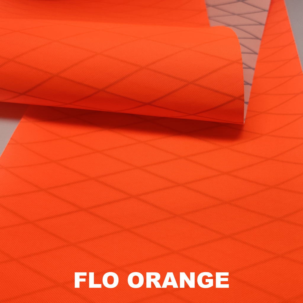 Fluorescent orange performance pack material