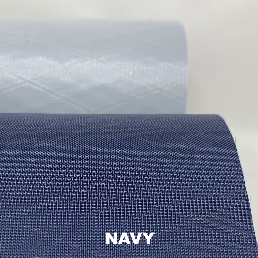 Navy blue performance pack material
