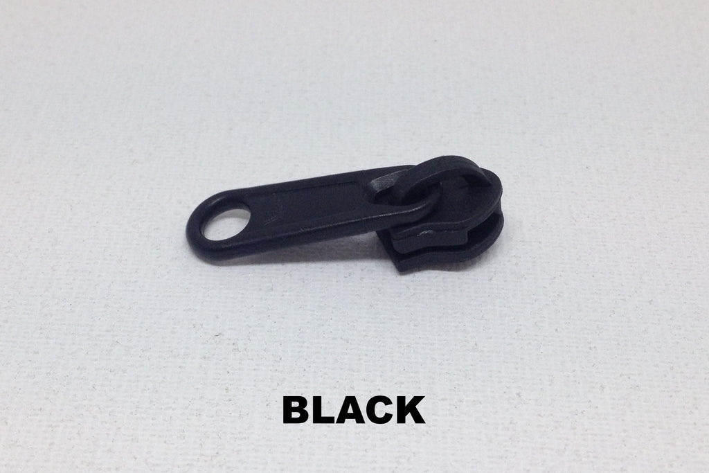 Black Z790 single plastic slider for coil zip