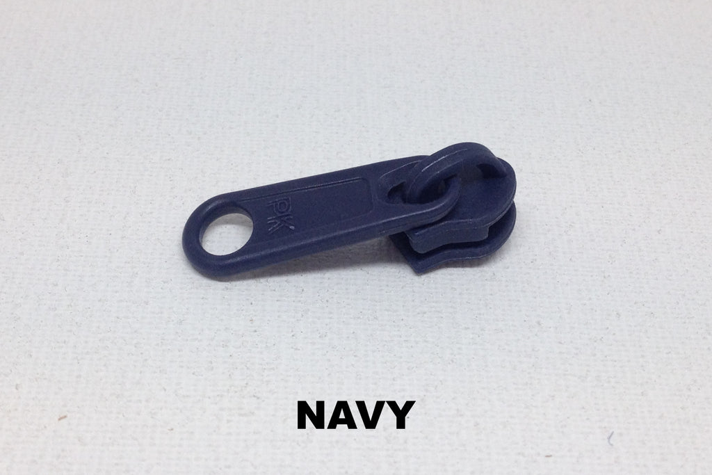 Navy blue Z790 single plastic slider for coil zip