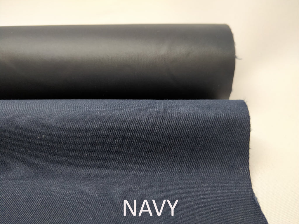 WATERPROOF BREATHABLE POLYESTER MICROFIBRE FABRIC IN NAVY - FROM PROFABRICS