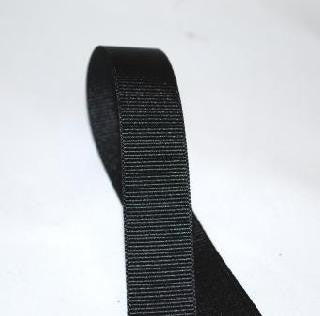 Black Grosgrain ribbon tape 10 millimetres wide