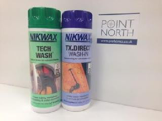 Twin pack of Nikwax direct wash and tech wash