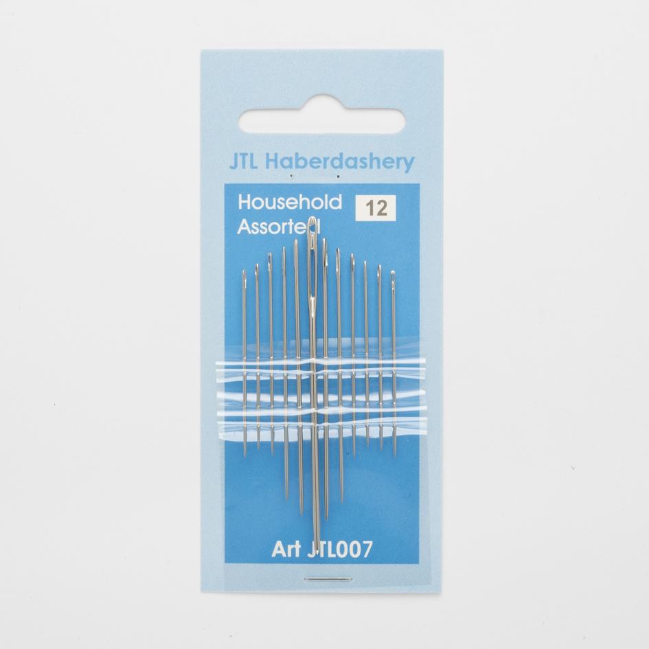 Pack of household assorted needles from JTL Haberdashery