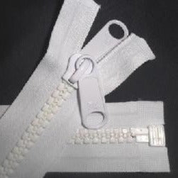 White 10 millimetre open ended chain zip