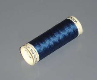 Navy blue Gutermann polyester thread 
