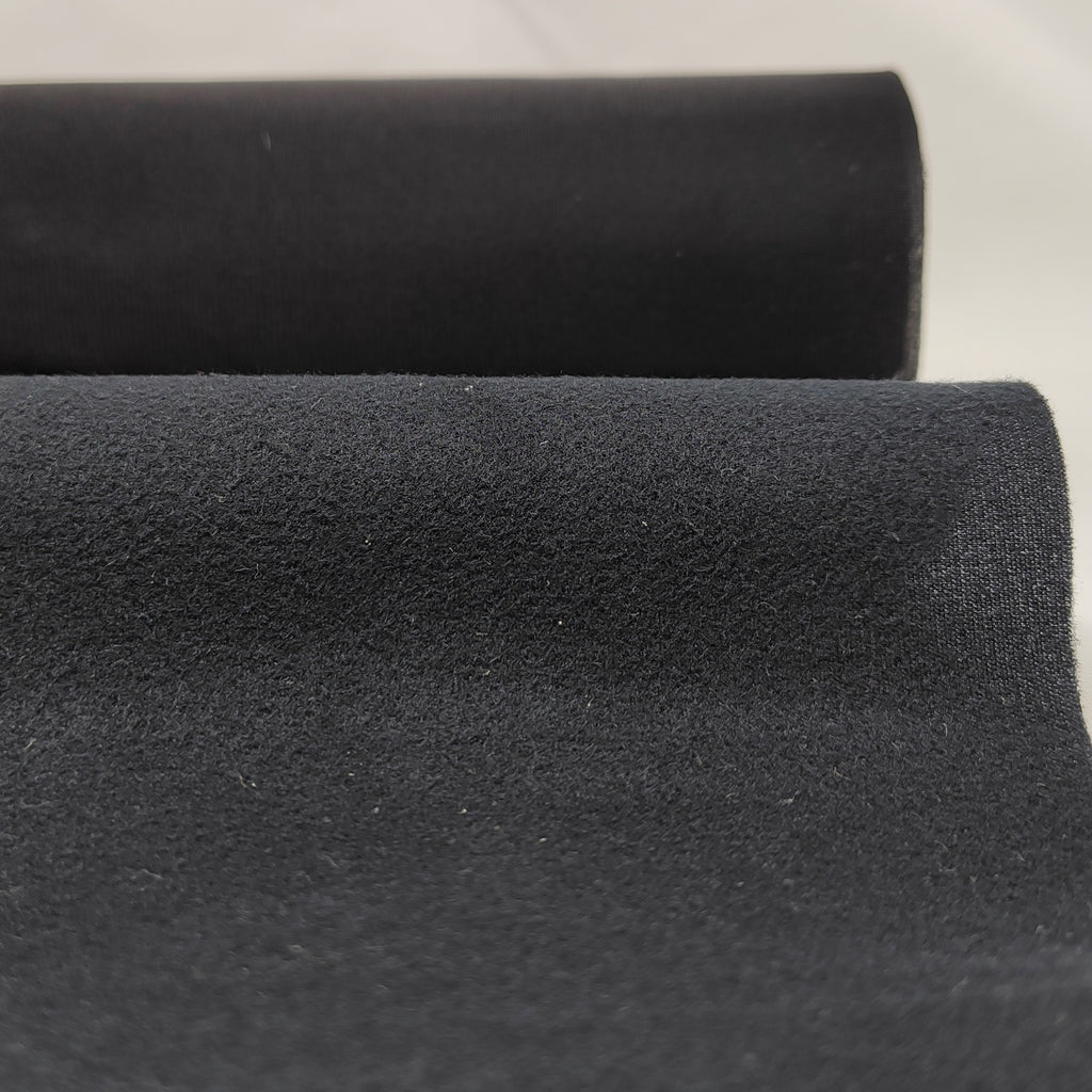 Black zipper chin guard fabric