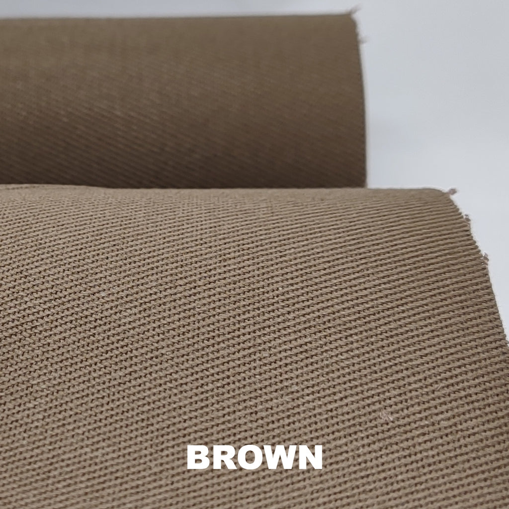 Brown Lickwax waxed cotton canvas