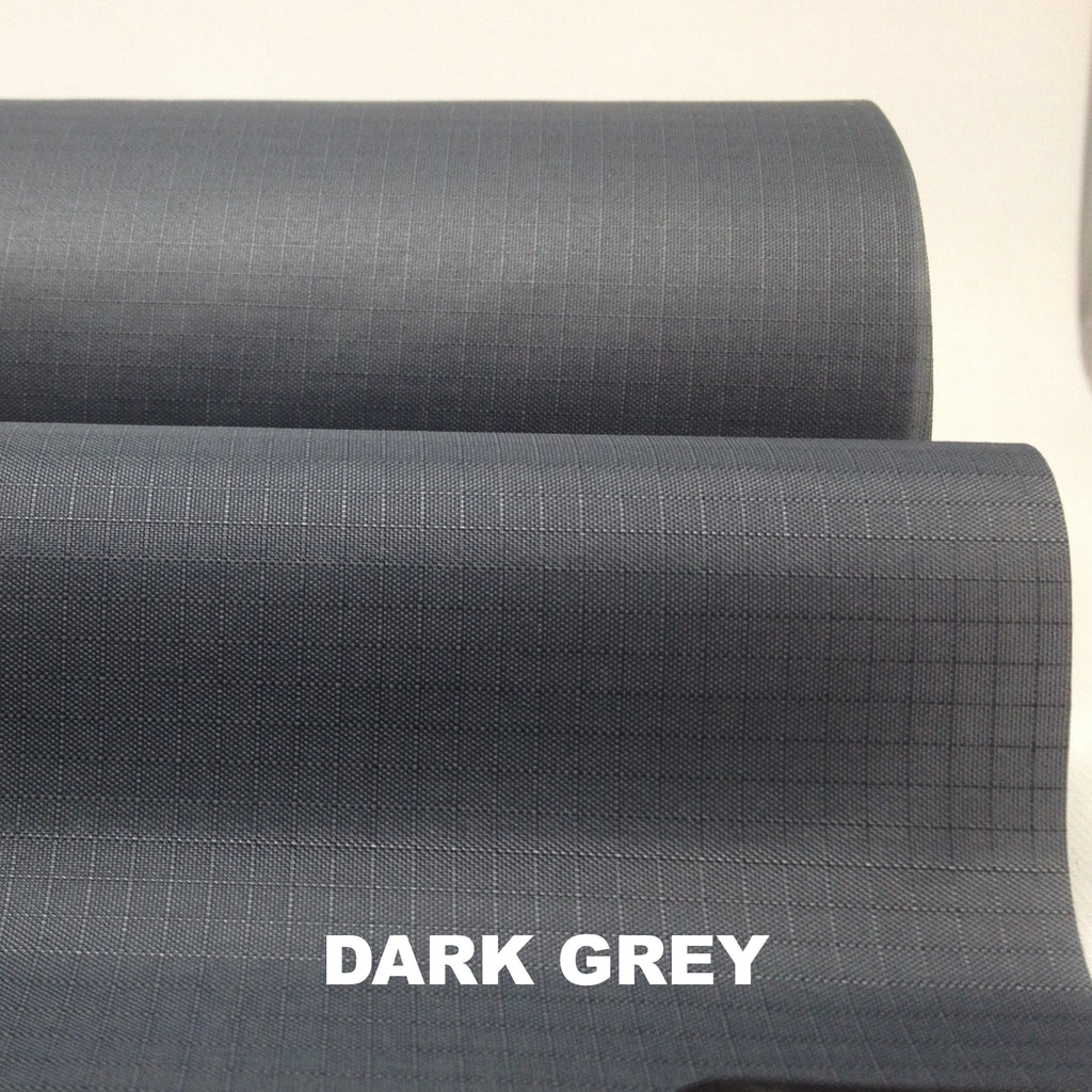 Dark grey PU-coated waterproof ripstop nylon