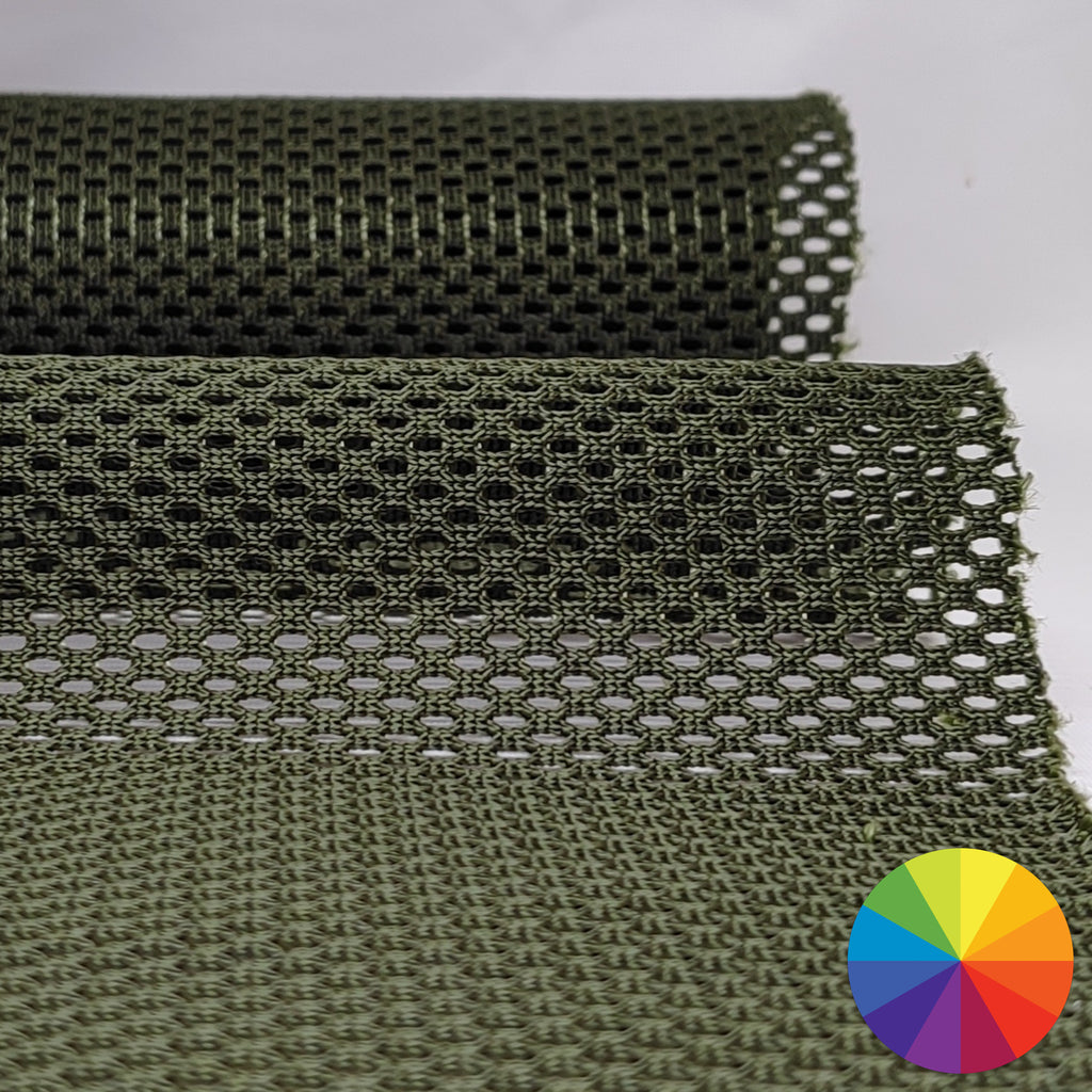 Heavy duty polyester knit mesh available in multiple colours