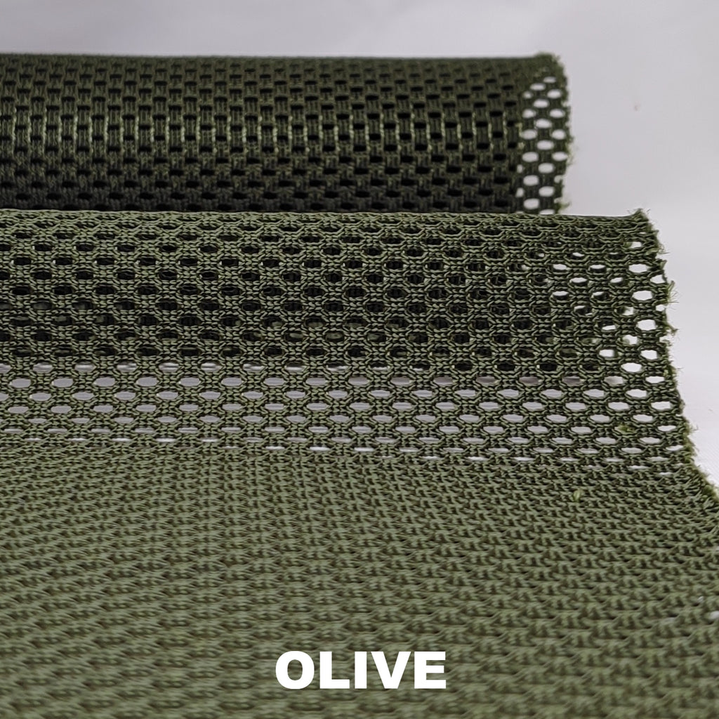 Olive green polyester knit mesh