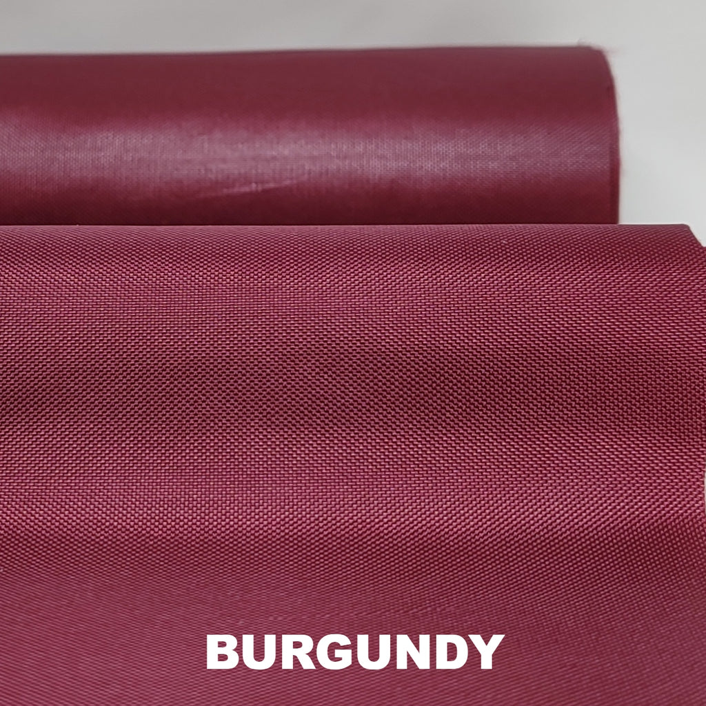 Burgundy PU coated polyester
