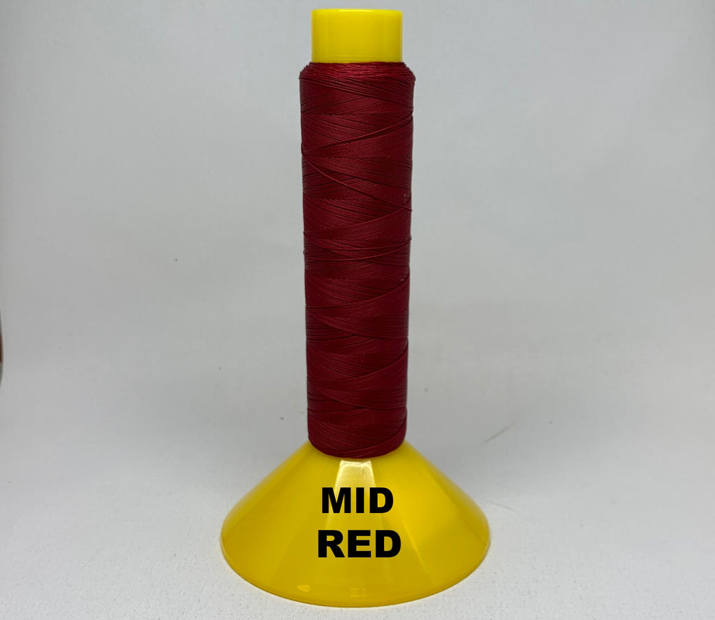 Mid red V69 bonded polyester thread