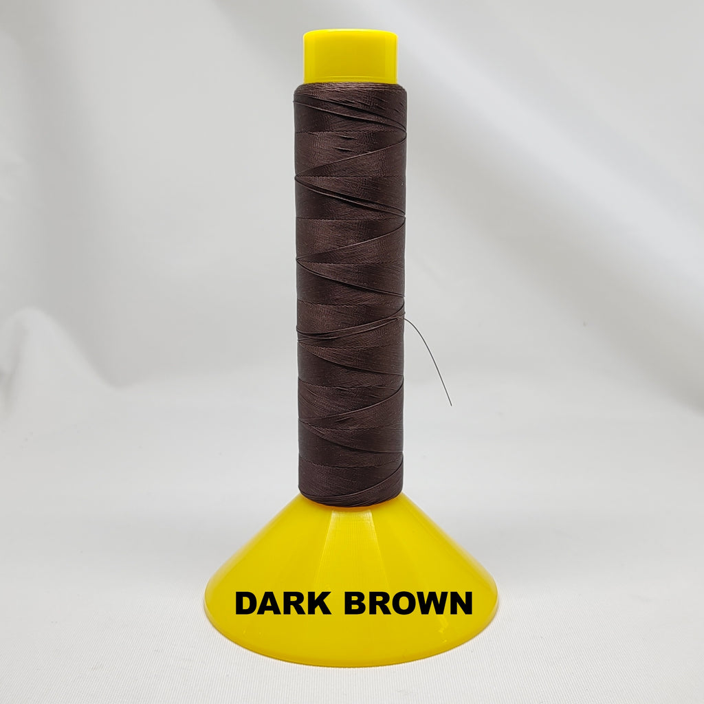 Dark brown V69 bonded polyester thread
