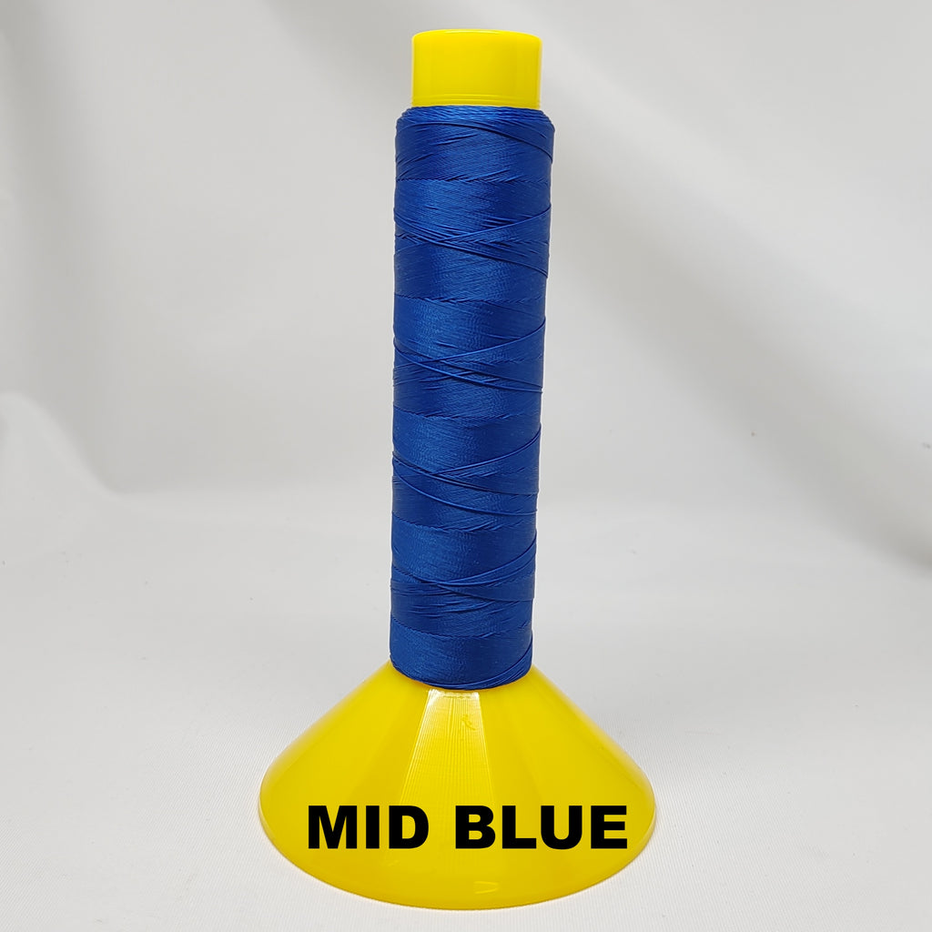 Mid blue V69 bonded polyester thread