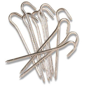 Pack of 10 round wire 7 inch tent pegs