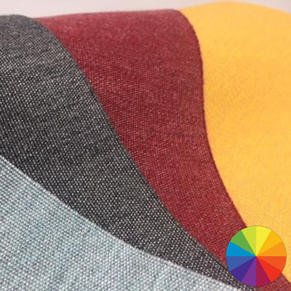 Sauleda Agora Lisos upholstery fabric shown available in multiple colours