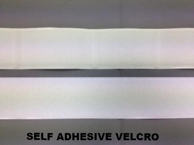 White self adhesive velcro brand