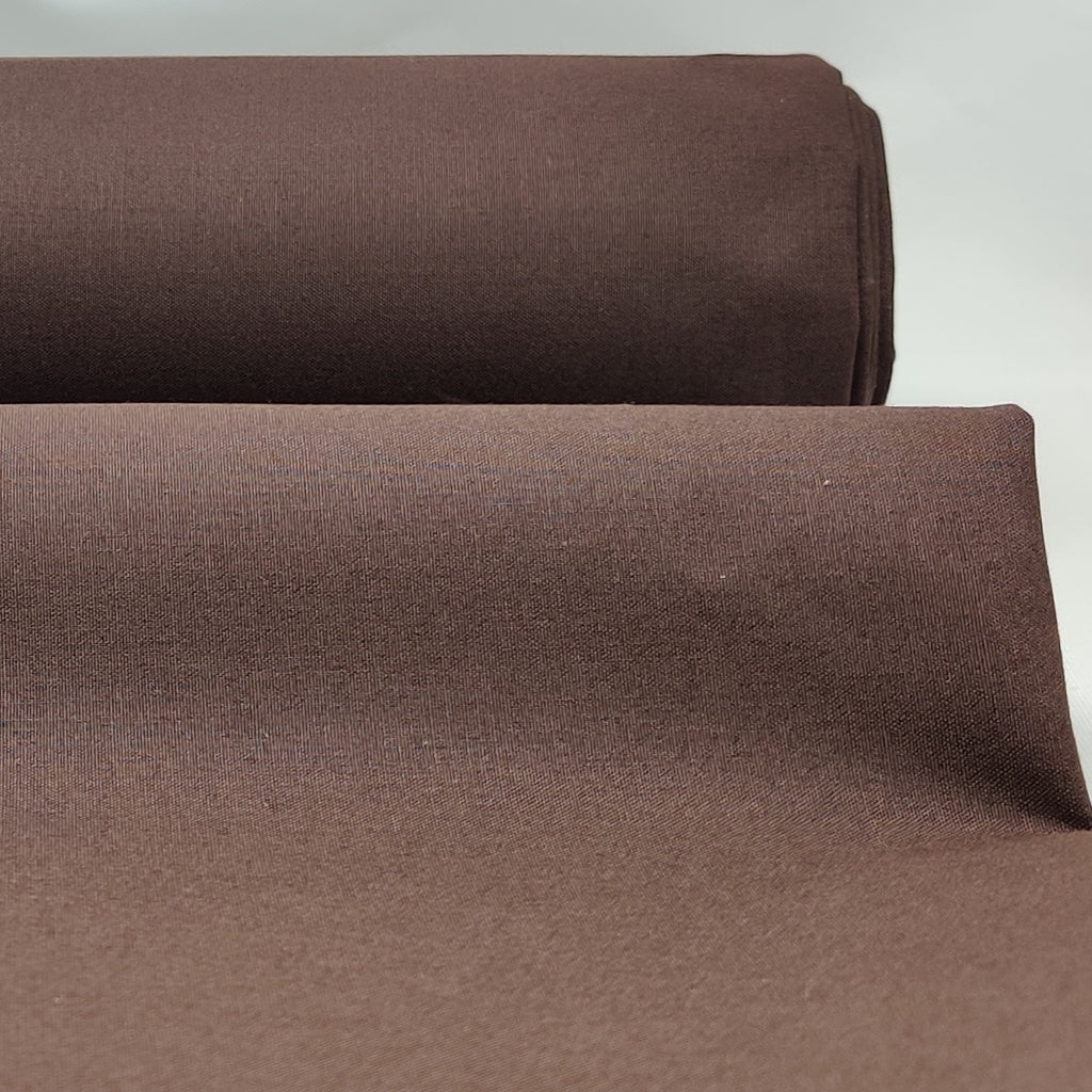 Brown Romano waxed cotton fabric from British Millerain