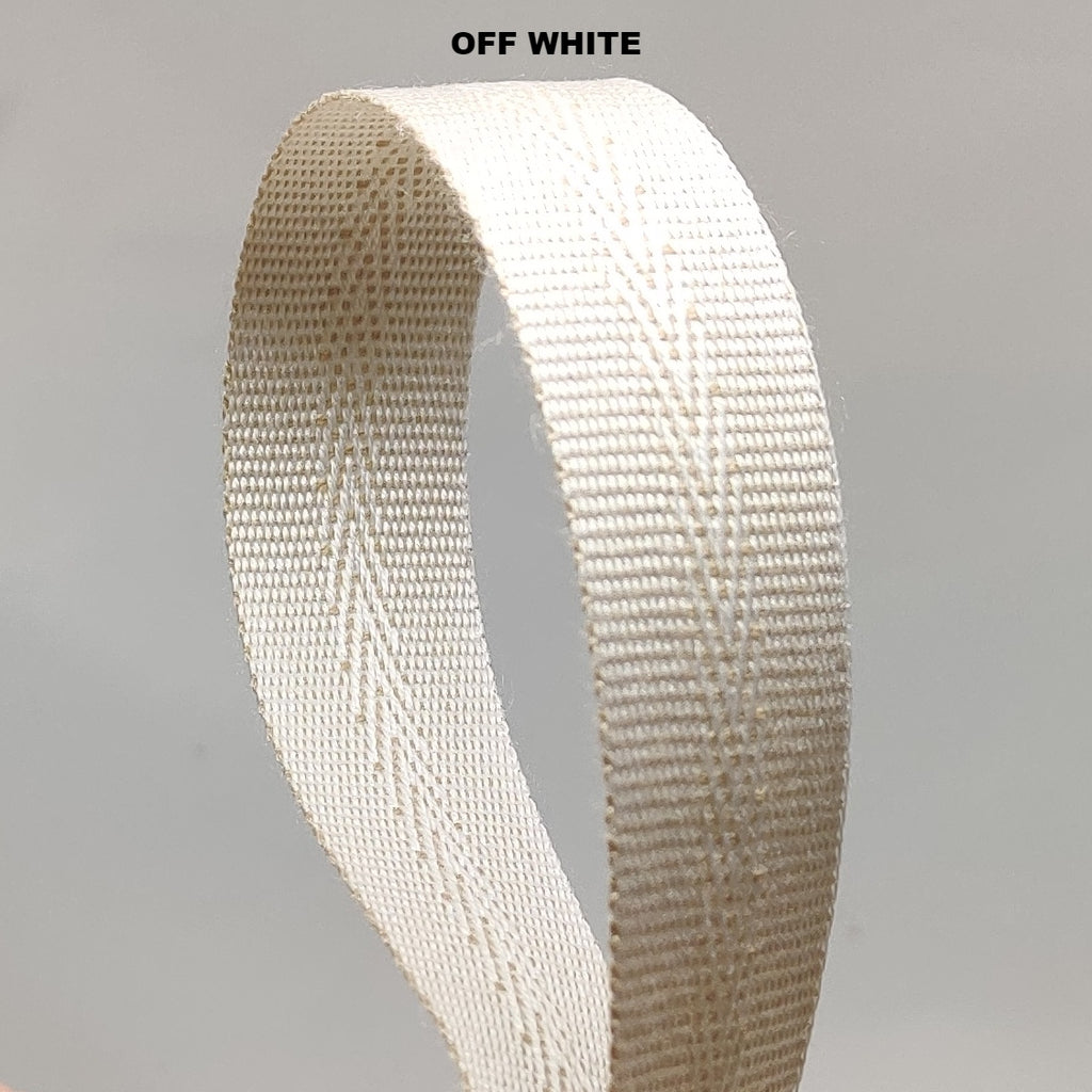 Off-white Sauleda acrylic binding tape 