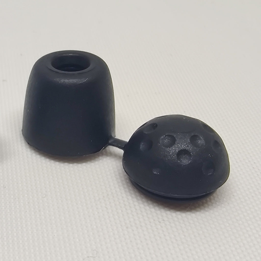 Black plastic capped cord end from ITW Nexus